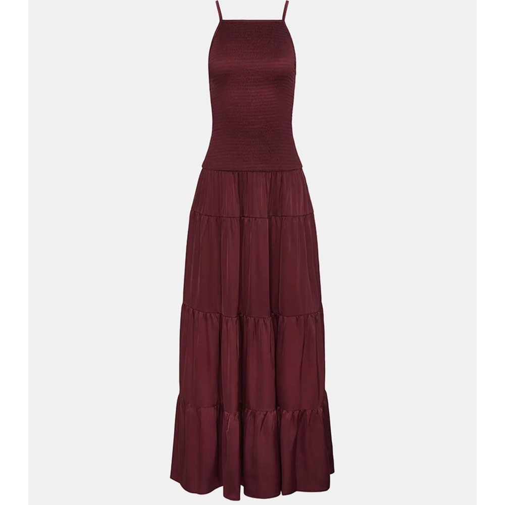 WeWoreWhat Smocked Drop Waist Maxi Dress